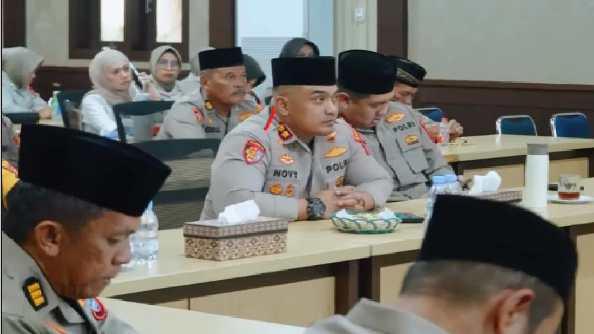 Kapolres Tanah Bumbu Pimpin Kegiatan Binrohtal Bersama Kapolri Secara Virtual