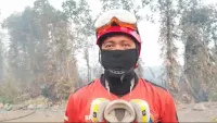 Berjibaku Melawan Api Karhutla, Fikri Tetap Ingat Keluarga