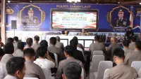 Puslitbang Polri Evaluasi Mutu Pengadaan Barang dan Jasa di Mapolres Tanah Laut