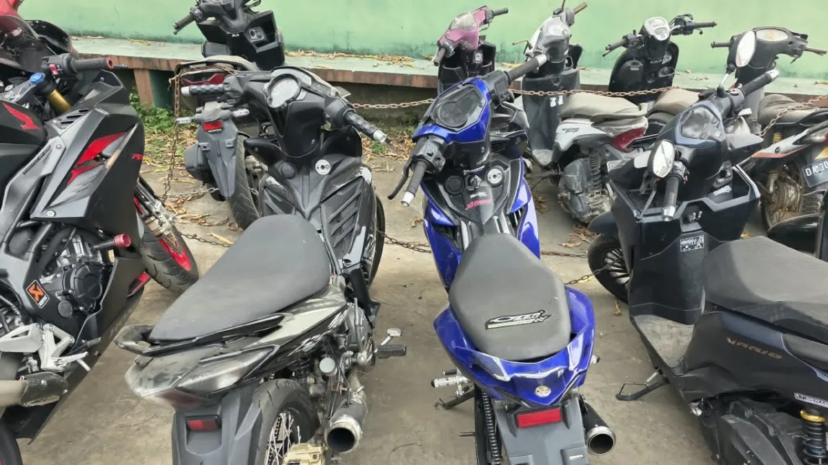Polres Tabalong Amankan 43 Motor Berknalpot Brong dalam Enam Hari