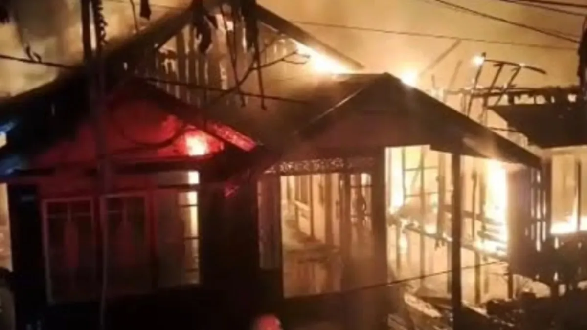 Kebakaran di Kecamatan Lampihong Balangan, 3 Rumah Terdampak