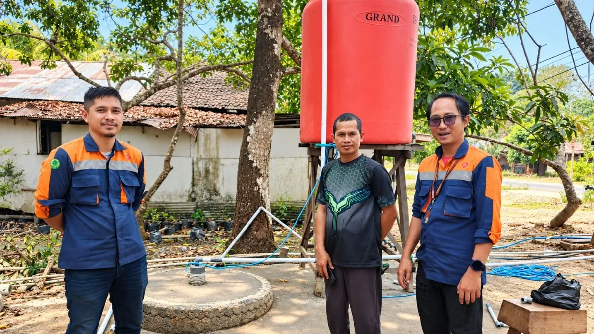 PT Indomarta Multi Mining Bantu Desa Cintapuri Banjar Sumur Bor, Warga Tak Lagi Kesulitan Air