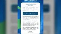 Jadwal Maintenance, Layanan Mobile Banking Bank Kalsel Sementara Terganggu