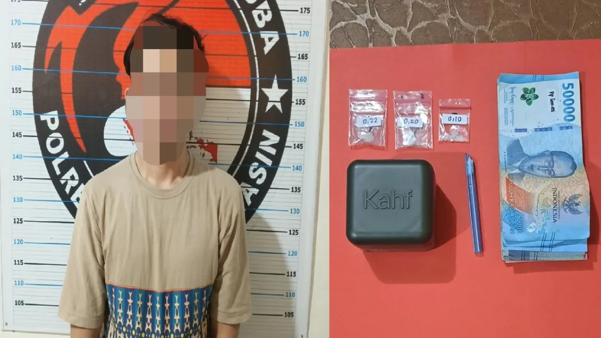 Polisi Tangkap Pria Warga Kuin Selatan Banjarmasin yang Diduga Edarkan Sabu