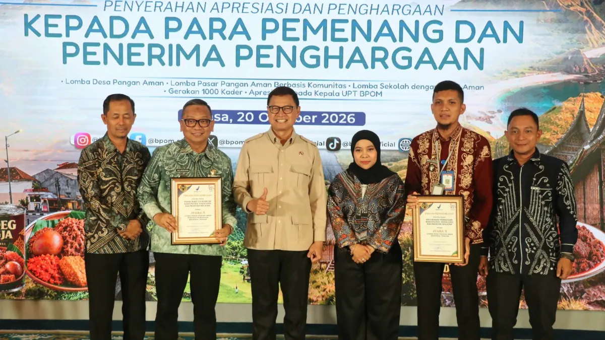 Tabalong Raih Peringkat Ketiga Nasional Desa Pangan Aman dan Pasar Pangan Aman