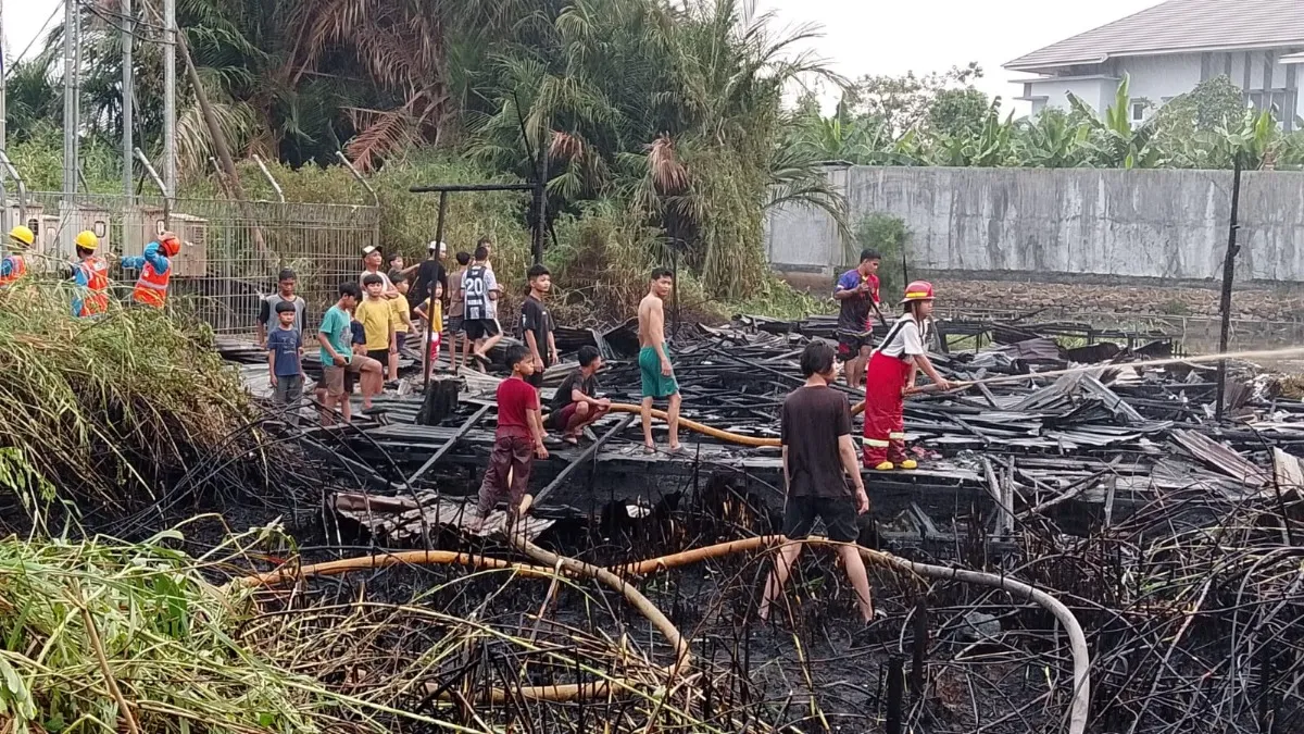 Kebakaran di Kompleks Uvaya Banjarmasin, Rumah Kosong Terbakar
