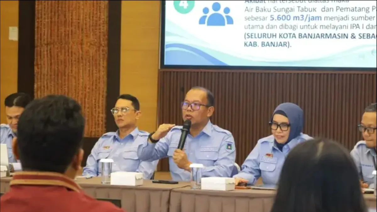 PAM Bandarmasih Fokus Isi Tandon Wilayah Ujung Sungai Lulut, Mayoritas Warga Kembali Dapat Air Bersih