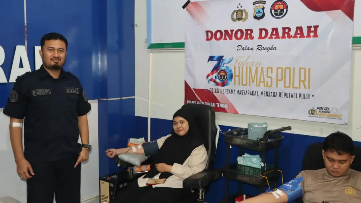 15 Kantong Darah Terkumpul di Barabai, Polres HST Libatkan Jurnalis dan Masyarakat