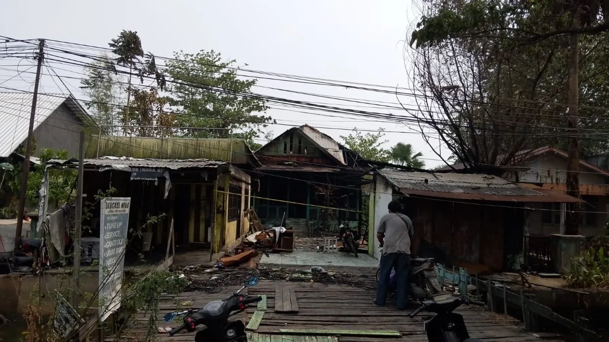 Toko Kosong di Belitung Darat Banjarmasin Ludes Terbakar