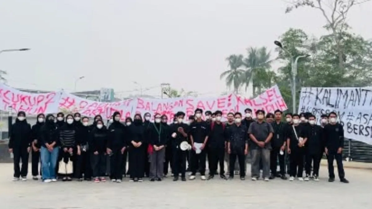 Aliansi Mahasiswa Kalimantan Selatan Desak Pemerintah Pusat Tetapkan Karhutla sebagai Bencana Nasional