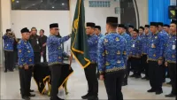 Selain Kukuhkan Pengurus Baru Korpri Kotabaru, Kepala BKN Saksikan Pelantikan 41 Kades