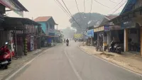 Karhutla di Gunung Batu, Kabut Asap Tebal Selimuti HST