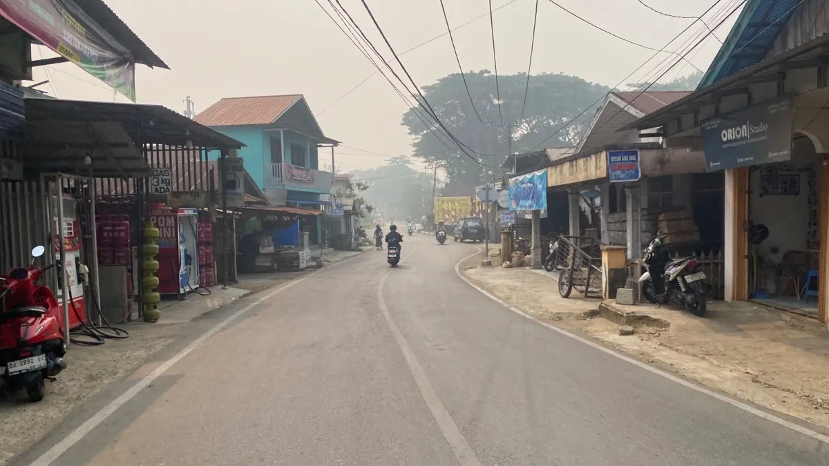 Karhutla di Gunung Batu, Kabut Asap Tebal Selimuti HST