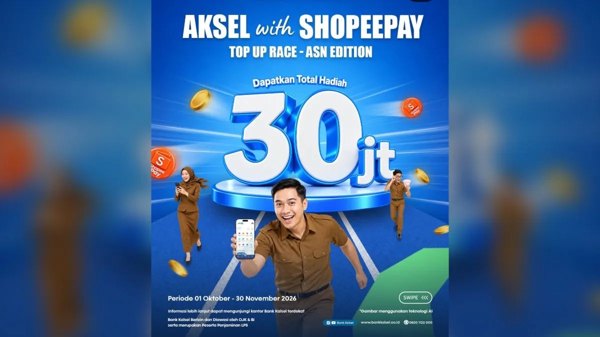 Masih Ada Kesempatan Bagi ASN Ikuti Top Up Race dari Bank Kalsel, Hadiah Rp30 Juta