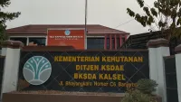 Sehari Setelah Tiga Tersangka Ditahan, Kantor BKSDA Kalsel Terpantau Sepi