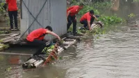 Green Policing Polda Kalsel, Sungai hingga Masjid Dalam Pagar Dibersihkan