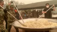 Bobon Masak Besar Sehari 3.000 Porsi untuk Relawan Karhutla di Tumbang Nusa Pulang Pisau Kalteng