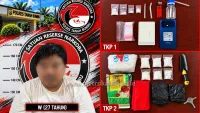 Pria Sepunggur Tanah Bumbu Simpan Sabu Hampir 1 Kg di Rumah Kontrakan