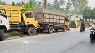 Polisi Ungkap Dugaan Penyebab Kecelakaan Beruntun di SPBU Durian Gantang HST