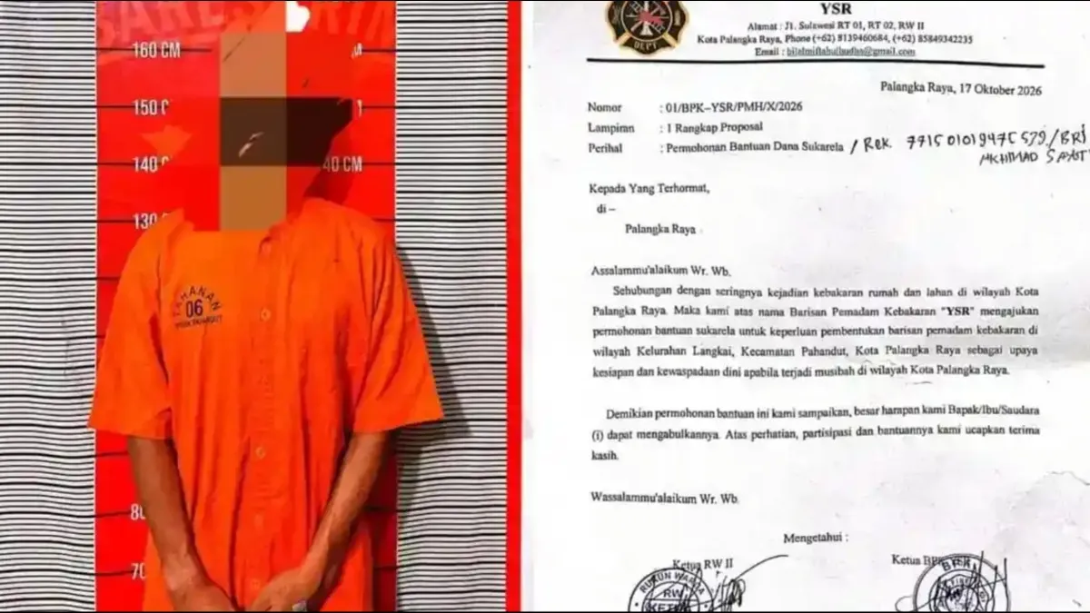 Warga Banjarmasin Ditangkap di Palangka Raya, Mengaku Anggota BPK dan Minta Sumbangan Karhutla