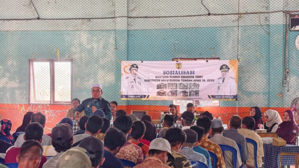 Pemkab HST Sosialisasikan Program Bedah Rumah di 21 Desa Kecamatan Pandawan