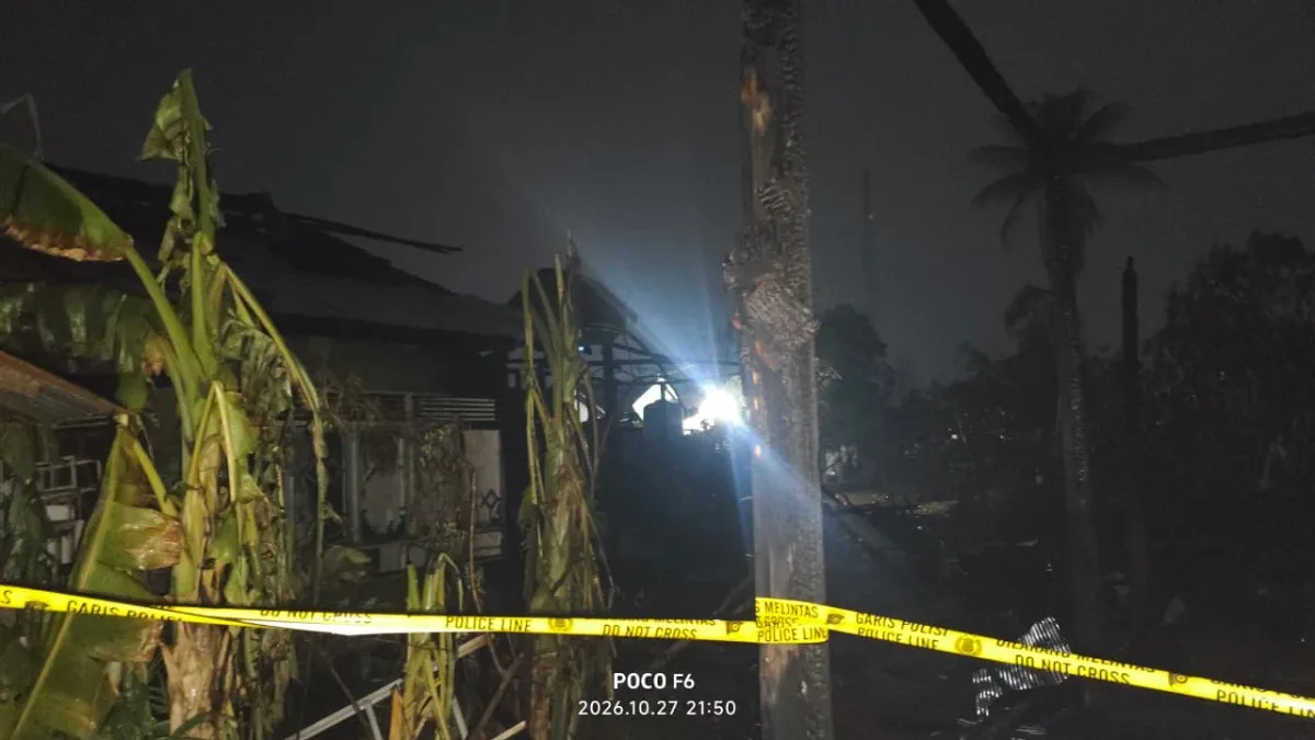 Kebakaran di Berangas Batola, 4 Rumah Terbakar