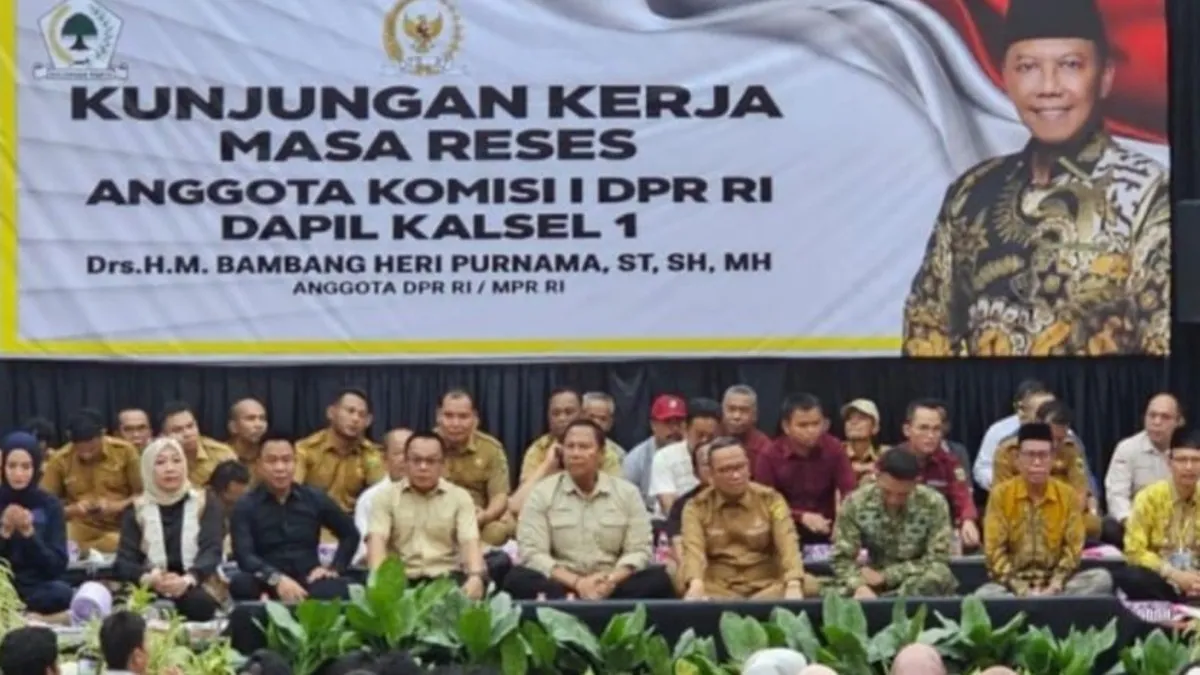 Reses di Tabalong, Anggota Komisi I DPR RI Bambang Heri Serap Aspirasi Soal Blank Spot