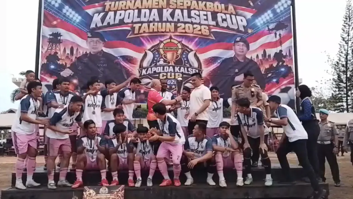 Sisihkan 87 Tim, Eboy FC Juara Kapolda Kalsel Cup 2026