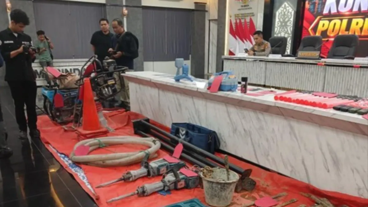Komplotan Pencuri Kabel Bawah Tanah di Samarinda Pakai Detektor dan Bawa Truk