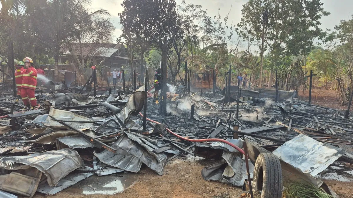 5 Rumah di Pelaihari Tanah Laut Hangus Terbakar, Diduga Berasal dari Dapur Warga