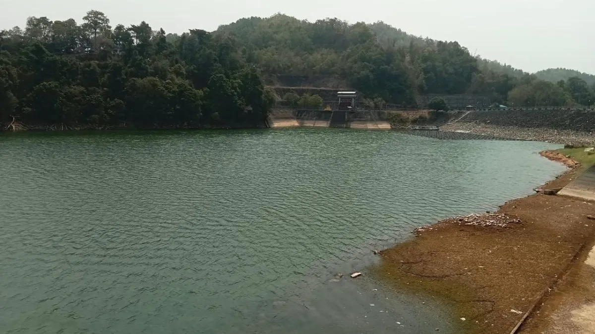 Permukaan Air Waduk Riam Kanan Banjar Masih Turun Meski Hujan Mulai Guyur Kalsel