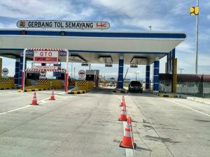 Tol Semayang, salah satu proyek yang berhasil diselesaikan selama masa pandemi. (pupr)