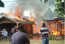 Tujuh Rumah di Batang Alai Selatan Hangus, Satu Warga Luka Bakar