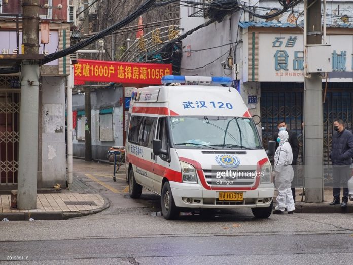 Kondisi Kota Wuhan, China, pada Januari lalu. (gettty images)