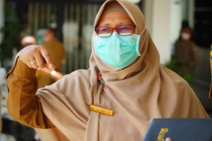 Juru Bicara Satuan Tugas Tanggap Darurat COVID-19 Batola, Hj Azizah Sri Widari. (Antaranews Kalsel-Humas Batola)