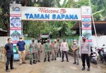 TNI-Polri dan Sekcam Pantau Objek Wisata di Banua Lawas Tabalong