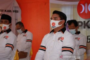 Ketua MPD PKS HSS H Akhmad Fahmi mengikuti Musda PKS secara daring (Antarakalsel/Fathur/Ist)