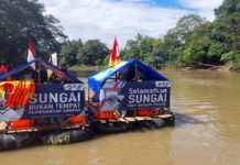 Astaga, Dua Hari Tim Bamasung Sisir Sungai Tabalong, Ratusan Kilo Sampah Plastik!