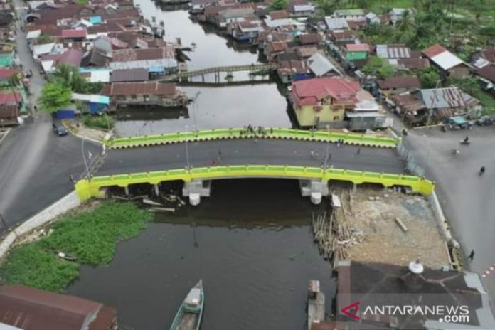 Jembatan Gerilya, Banjarmasin Selatan, Kota Banjarmasin (antara/humas)