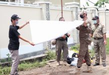 Pilkada Kabupaten Banjar, H-1 APK Masih Ada Mejeng, Tim Gabungan Lakukan Ini