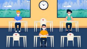 Ilustrasi belajar tatap muka (aline.id)