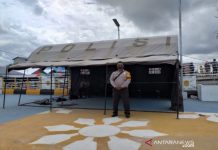 Bangun Pos Covid-19, Polresta Banjarmasin Akan Halau Pengunjung Jembatan Bromo