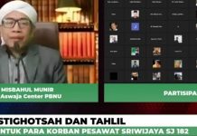 PBNU Gelar Doa dan Tahlil untuk Korban Sriwijaya SJ-182, KH Misbahul Munir: "Mereka Syahid"