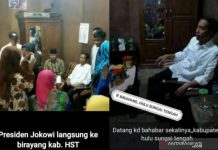 Medsos Heboh, Beredar Foto Jokowi Datangi Rumah Warga Birayang HST, Ini Faktanya