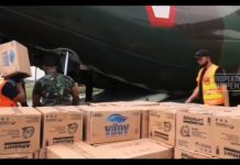 KSAU Kirim 719 Kg Bantuan untuk Korban Banjir Kalsel