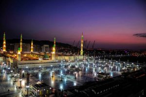 Masjid Nabawi yang berada di Madinah. (getty images)
