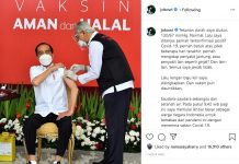 Presiden Jokowi Bagikan Pengalamannya Disuntik Vaksin Covid-19, Jamin Vaksinnya Halal dan Aman