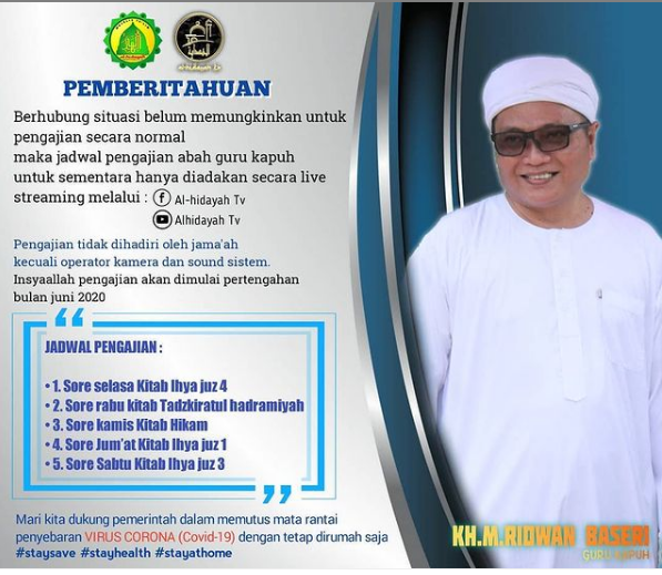 Berikut Jadwal Pengajian Guru Kapuh, Live Streaming
