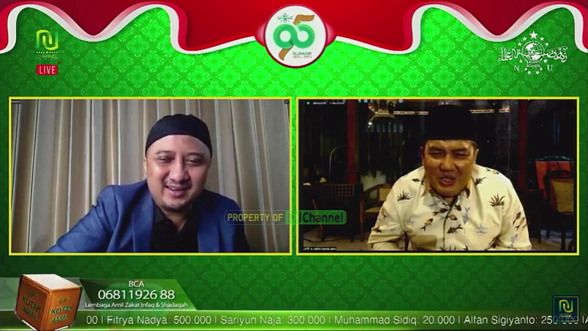 Konser Amal dan Harlah NU Ke-95, Ustadz Yusuf Mansyur Sumbang Rp 100 Juta