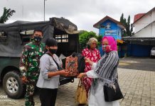 Istri Prajurit Kodim 1006 Martapura Lakukan Ini ditengah Pandemi